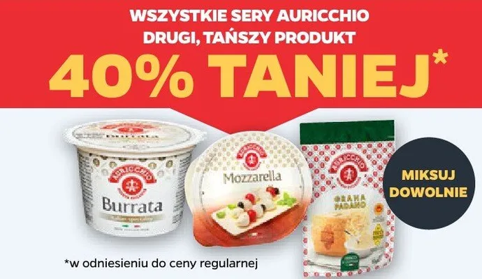 Ser Burrata Auricchio promocja w Netto