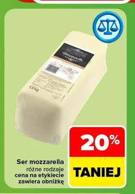 Ser mozzarella promocja w Carrefour