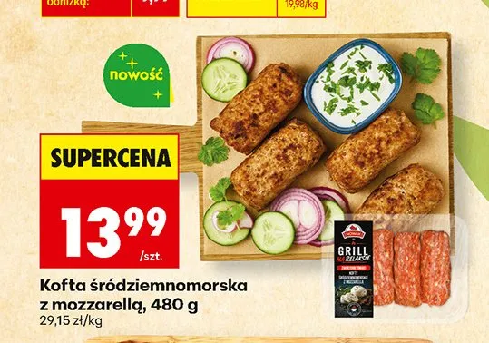 Kofta śródziemnomorska z mozzarellą Grill Ma Relaks promocja w Biedronka