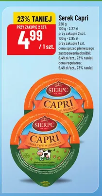 Serek typu włoskiego Capri Sierpc promocja w POLOmarket
