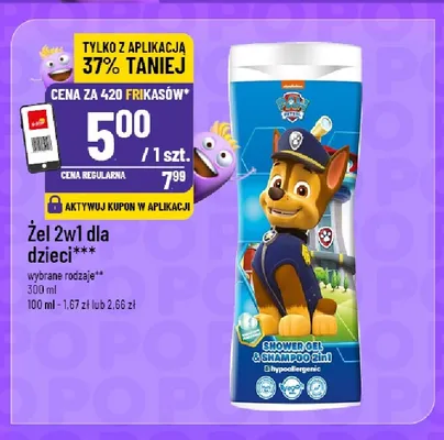 Żel 2w1 dla dzieci Paw Patrol promocja w POLOmarket
