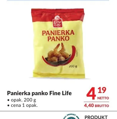 Panierka panko Fine Life promocja w Makro