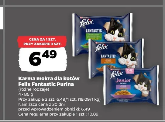 Karma dla kotów Felix Fantastic Purina promocja w Netto