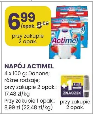 Napój actimel promocja w Stokrotka