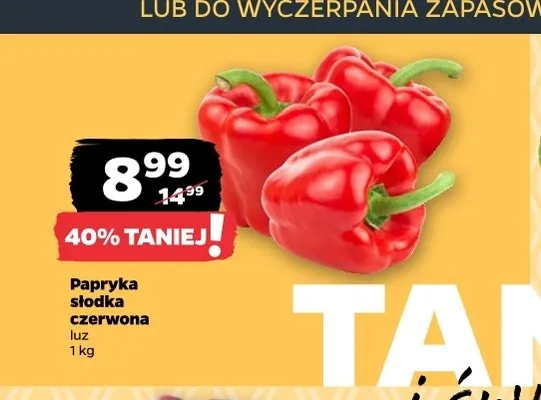 Papryka słodka czerwona luz promocja w Netto