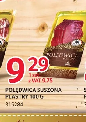 Polędwica suszona plastry ZMB Białystok promocja w Selgros