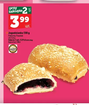 Jagodzianka Piekarnia Pawełek promocja w TOPAZ