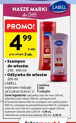 Szampon do włosów anti-pelliculaire Labell promocja w Intermarche
