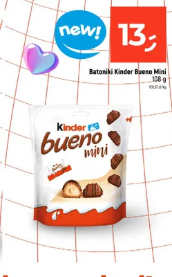 Batoniki Kinder Bueno Mini promocja w Dealz