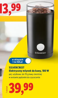 Elektryczny młynek do kawy 180W promocja w Lidl