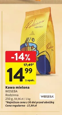 Kawa mielona Woseba Rodzinna promocja w Intermarche