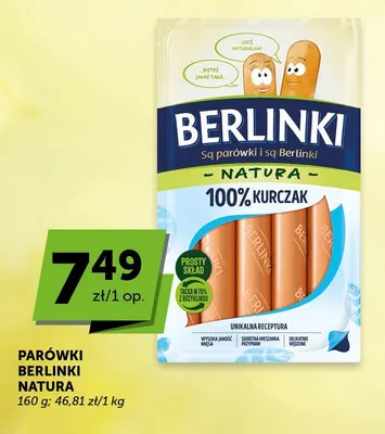 Parówki Berlinki Natura promocja w ABC