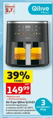 Air fryer Qilive Q.5413 5,7l promocja w Auchan