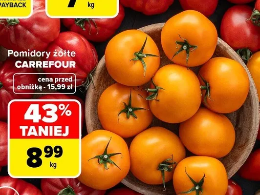 Pomidory żółte Carrefour promocja w Carrefour