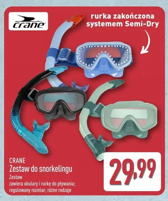 Zestaw do snorkelingu Crane promocja w Aldi