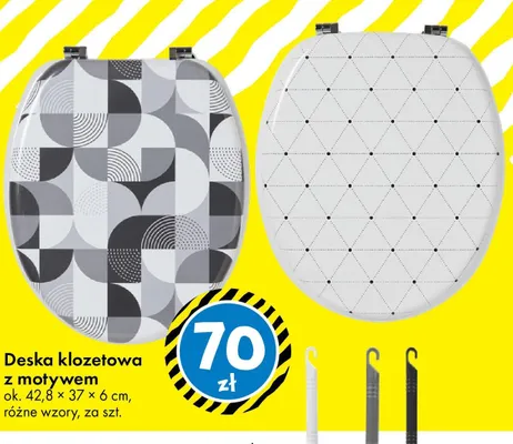 Deska klozetowa z motywem ok. 42,8 × 37 × 6 cm, różne wzory promocja w Tedi