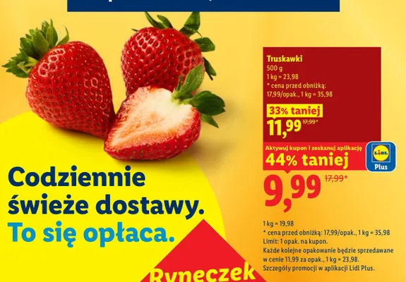 Truskawki promocja w Lidl
