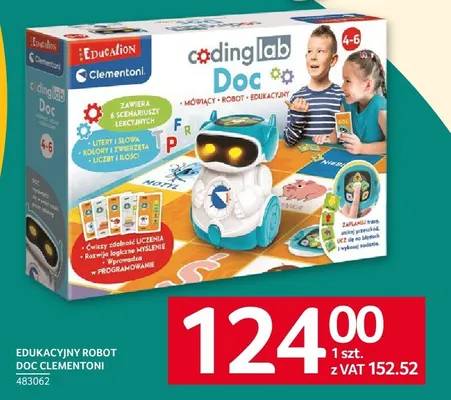 Edukacyjny robot Doc Clementoni promocja w Selgros