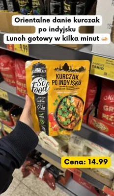 Kurczak po indyjsku butter chicken w pomidorowo-maślanym sosie promocja w Kaufland