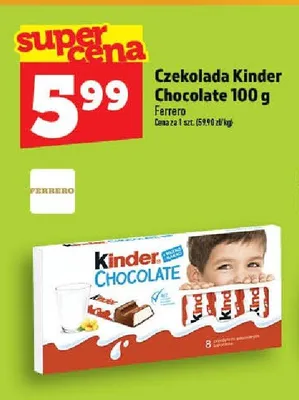 Czekolada Kinder Chocolate promocja w TOPAZ