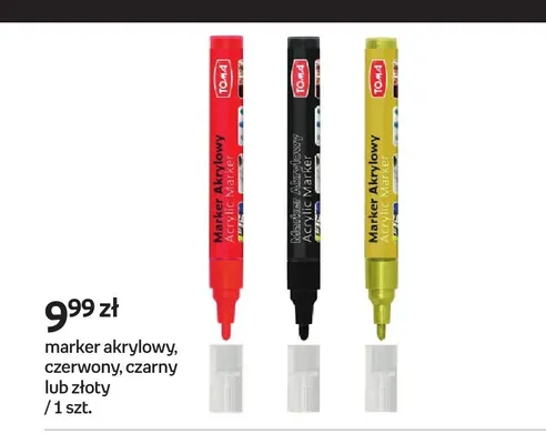 Marker akrylowy Toma czerwony promocja w Empik