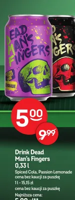 Drink Dead Man's Fingers Spiced Cola promocja w Żabka