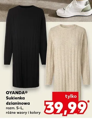 Sukienka dzianinowa, różne wzory i kolory promocja w Kaufland