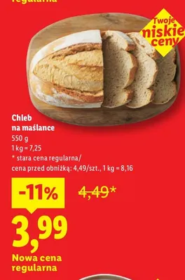 Chleb na maślance promocja w Lidl