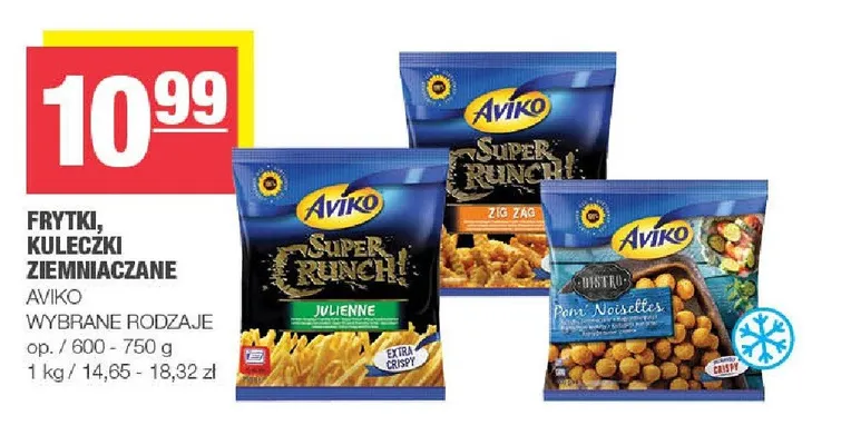 Kuleczki ziemniaczane Aviko Bistro Pom' Noisettes promocja w SPAR