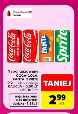 Napój gazowany Fanta promocja w Carrefour