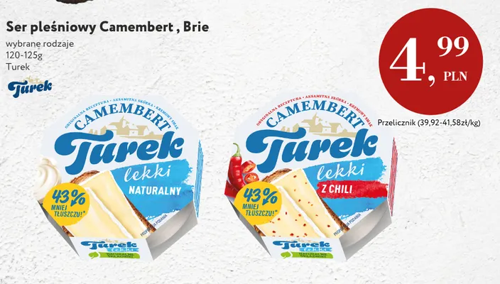 Ser pleśniowy Camembert lekki naturalny Turek promocja w Market Point