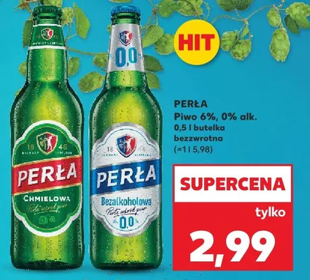 Piwo Perła Bezalkoholowe  promocja w Kaufland