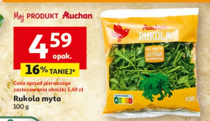 Rukola myta Auchan promocja w Auchan