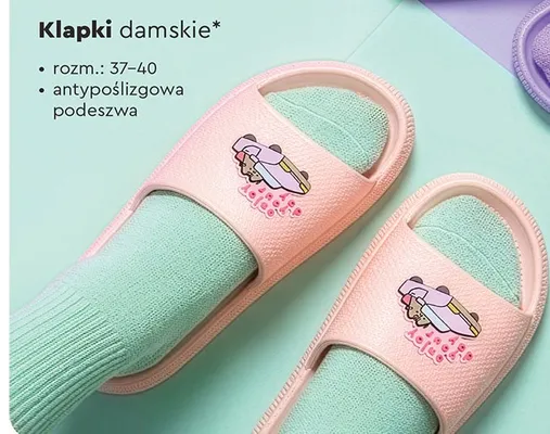 Klapki damskie pusheen 37-40 promocja w Biedronka