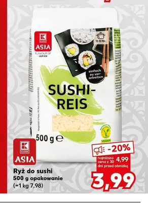 Ryż do sushi Classic Asia promocja w Kaufland