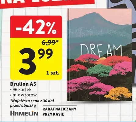 Brulion A5 Hamelin promocja w Intermarche