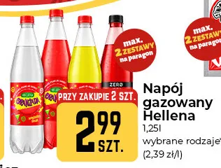 Napój gazowany Hellena Oranżada żółta promocja w Społem Częstochowa