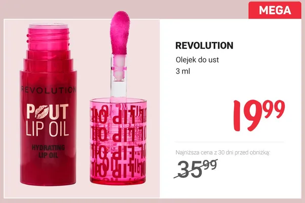 Olejek do ust REVOLUTION promocja w Rossmann