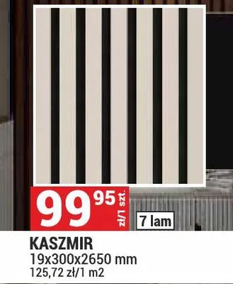 Akustyczna lamela na filcu Kaszmir 19x300x2650mm Parquet&Mercado promocja w Merkury Market