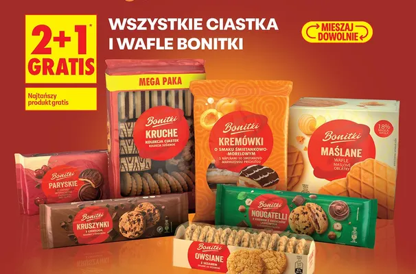 Wafle Maślane Bonitki promocja w Biedronka
