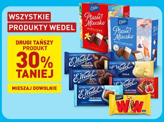 Pianki Ptasie Mleczko śmietankowe E.Wedel E. Wedel promocja w Aldi