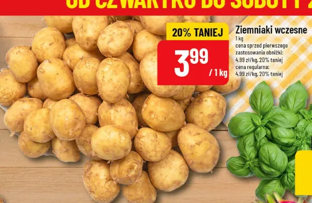 Ziemniaki wczesne promocja w POLOmarket