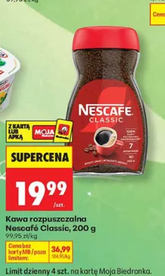 Kawa rozpuszczalna Nescafé Classic promocja w Biedronka