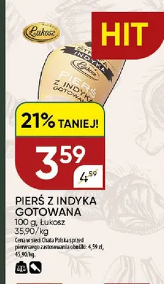 Pierś z indyka gotowana Łukosz promocja w Chata Polska