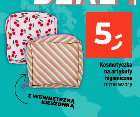Kosmetyczka na artykuły higieniczne promocja w Dealz