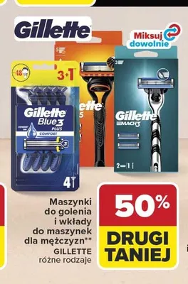 Maszynki do golenia Gillette Mach 3 promocja w Carrefour Market
