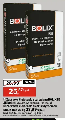 Zaprawa klejąca do styropianu BOLIX BS promocja w Leroy Merlin