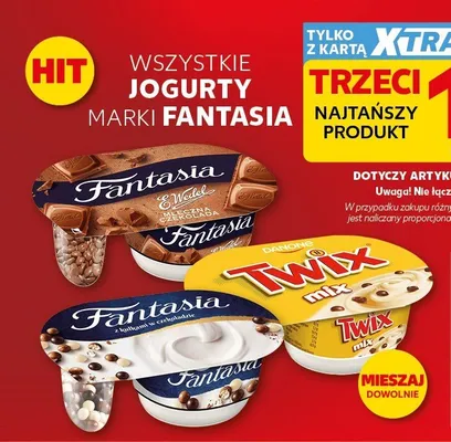 Jogurt Fantasia E.Wedel mleczna czekolada promocja w Kaufland