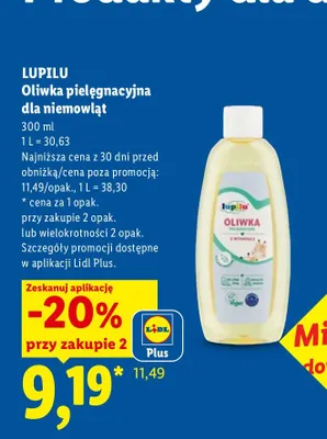 Oliwka pielęgnacyjna dla niemowląt Lupilu promocja w Lidl