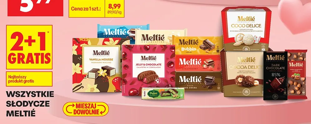 Słodycze Meltié promocja w Biedronka